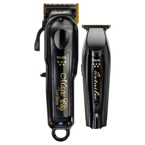 Wahl magic clip with black and gold design